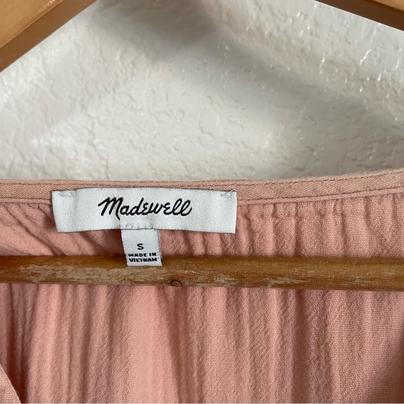 Madewell Cotton Gauze Tunic Dress Coverup Antique Coral Peach Size Small Loose - Picture 6 of 9
